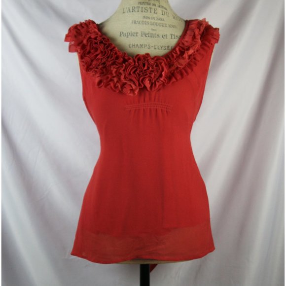 Anthropologie Baraschi Blouse Ruffles XS - Picture 2 of 11